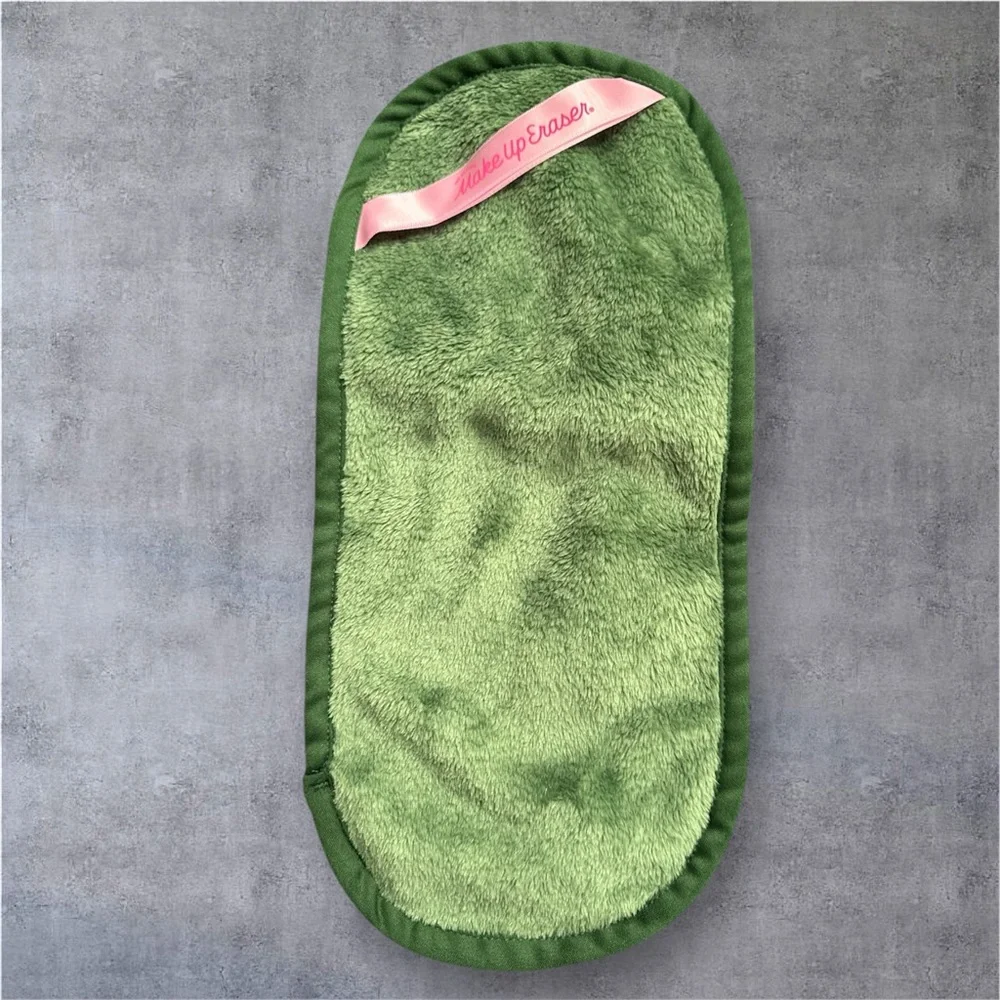 MakeUp Eraser Plush Green with Pink Accent